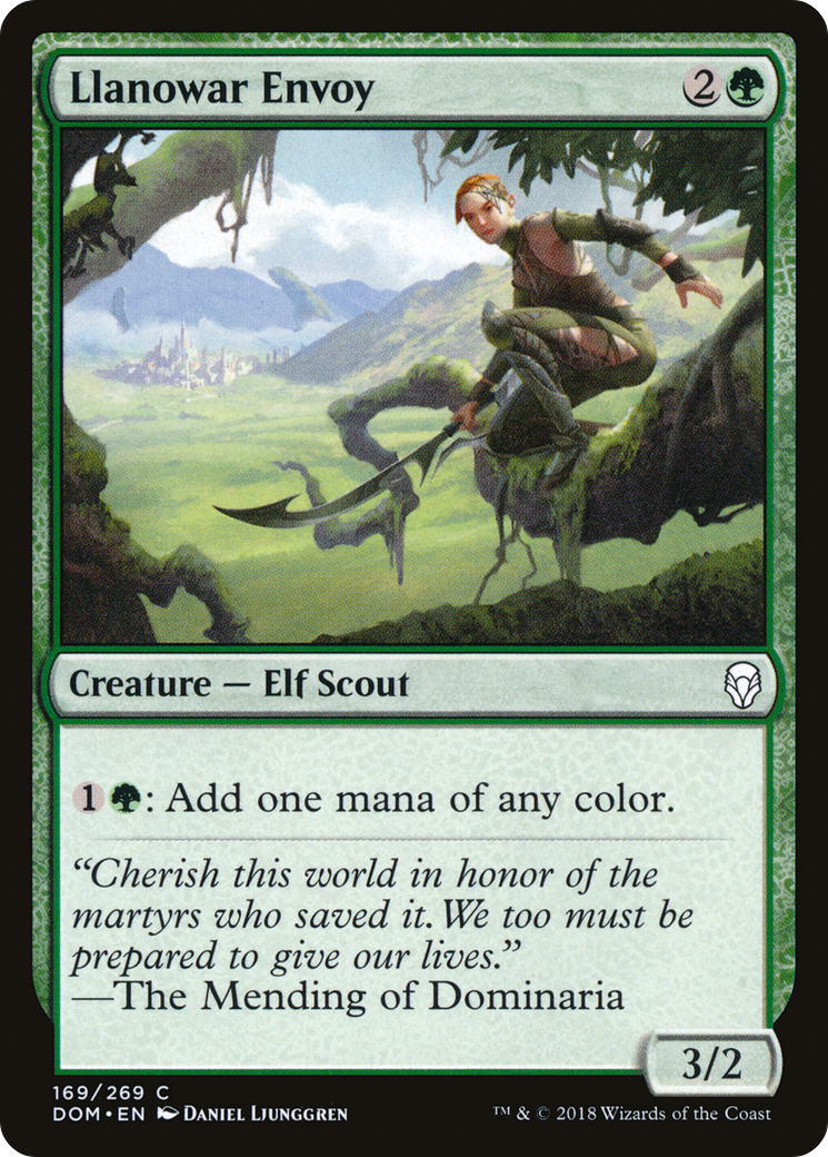 Image of Llanowar Envoy (DOM-169) - Dominaria Foil