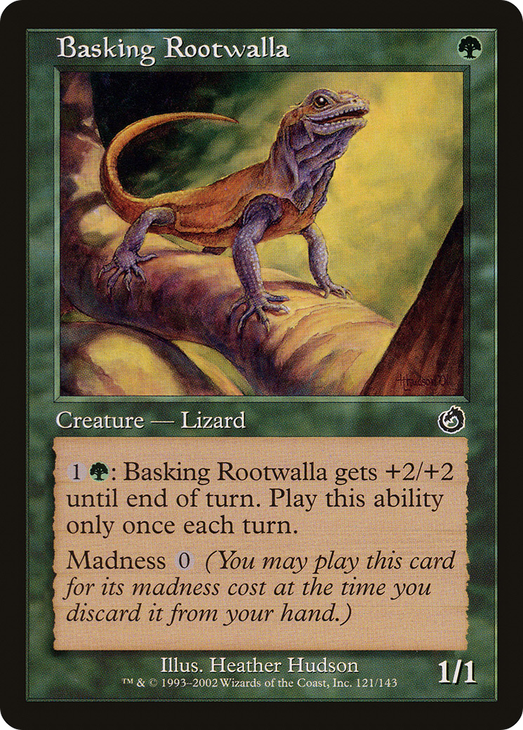 Image of Basking Rootwalla (TOR-121) - Torment Foil