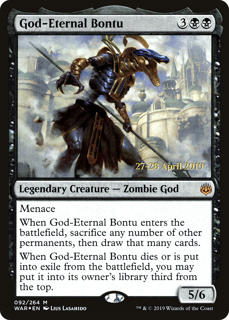 Image of God-Eternal Bontu (PRE-092) - War of the Spark Promos Foil