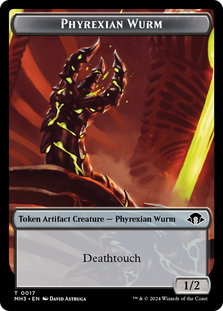 Image of Phyrexian Wurm (TMH3-017) - Modern Horizons 3 Tokens