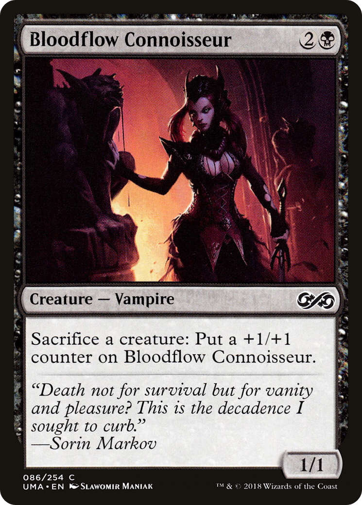 Image of Bloodflow Connoisseur (UMA-086) - Ultimate Masters Foil
