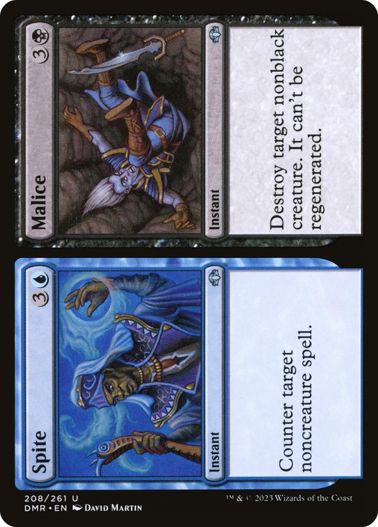 Image of Spite // Malice (DMR-208) - Dominaria Remastered Foil