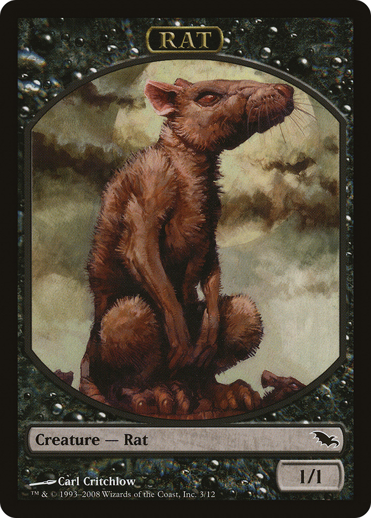 Image of Rat Token (SHM-003) - Shadowmoor Tokens