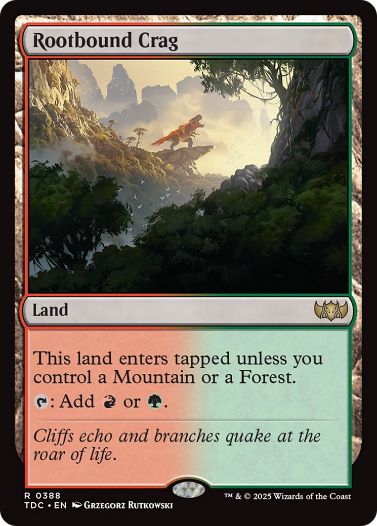 Image of Rootbound Crag (TDC-388) - Commander: Tarkir: Dragonstorm