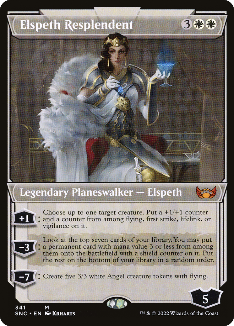 Image of Elspeth Resplendent (Showcase) (SNC-341) - Streets of New Capenna: (Showcase) Foil