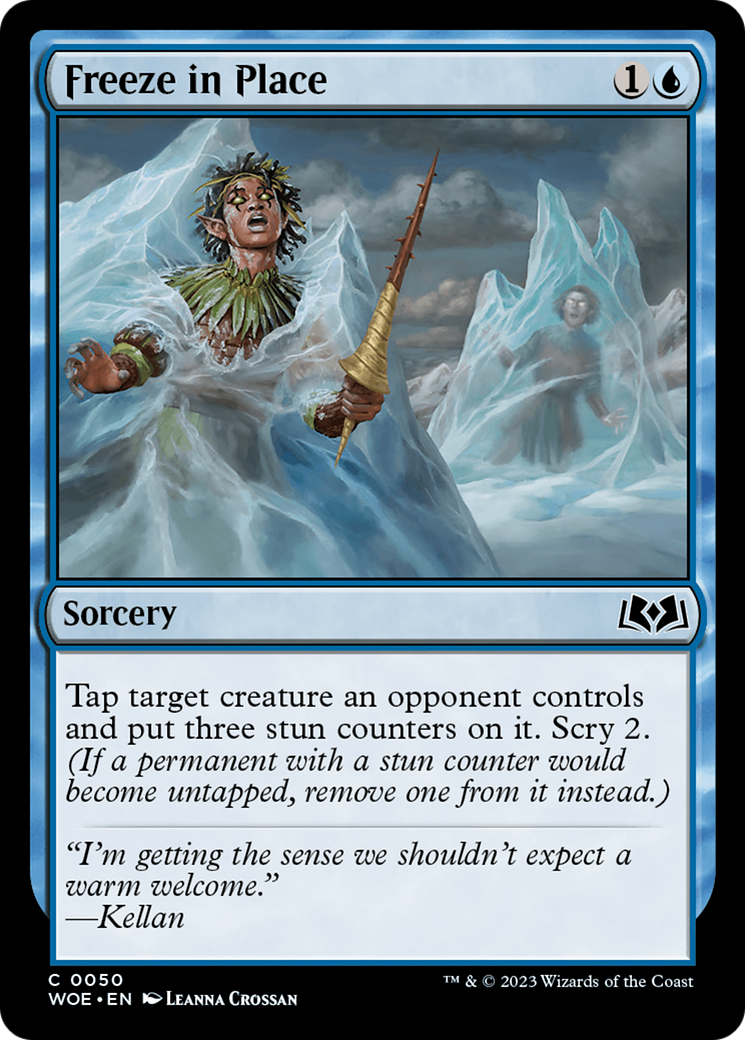 Image of Freeze in Place (WOE-050) - Wilds of Eldraine Foil