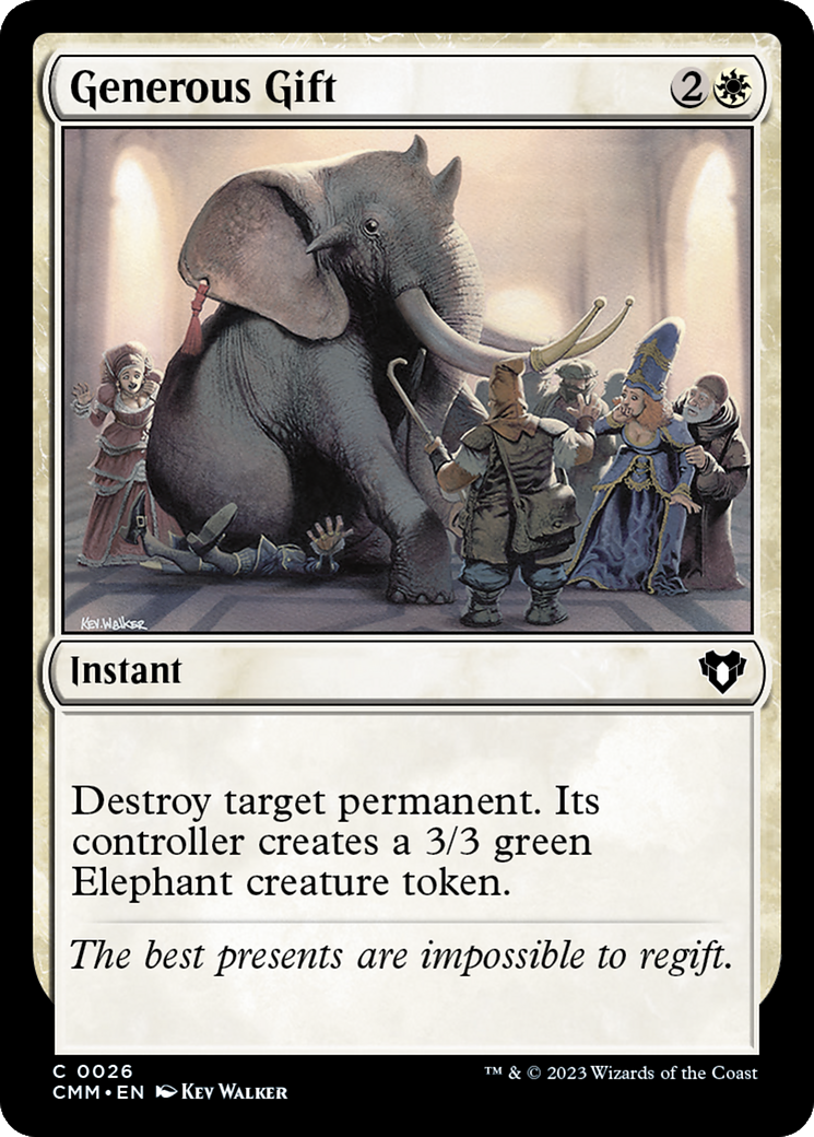 Image of Generous Gift (CMM-026) - Commander Masters Foil