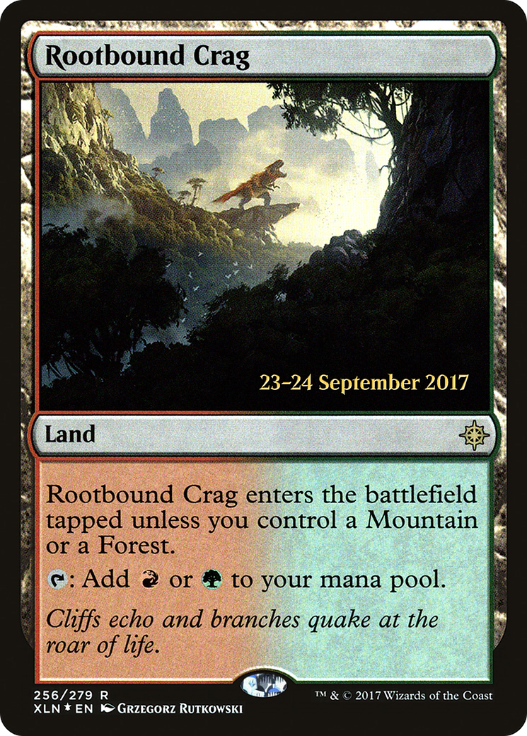 Image of Rootbound Crag (PRE-256) - Ixalan Promos Foil
