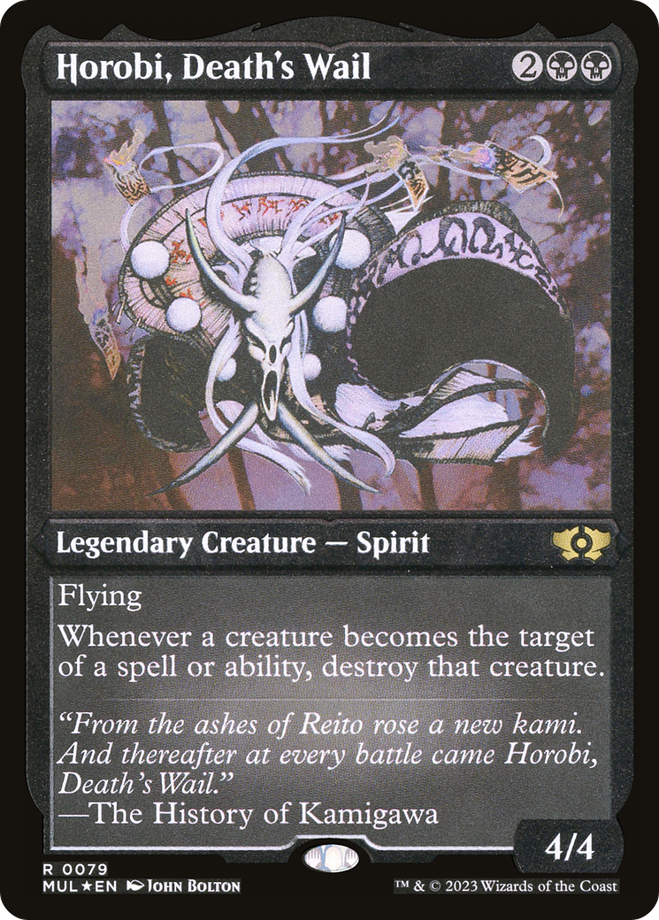 Image of Horobi, Death's Wail (Foil Etched) (MUL-079) - Multiverse Legends Foil