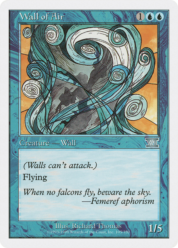 Image of Wall of Air (6ED-105) - Classic Sixth Edition