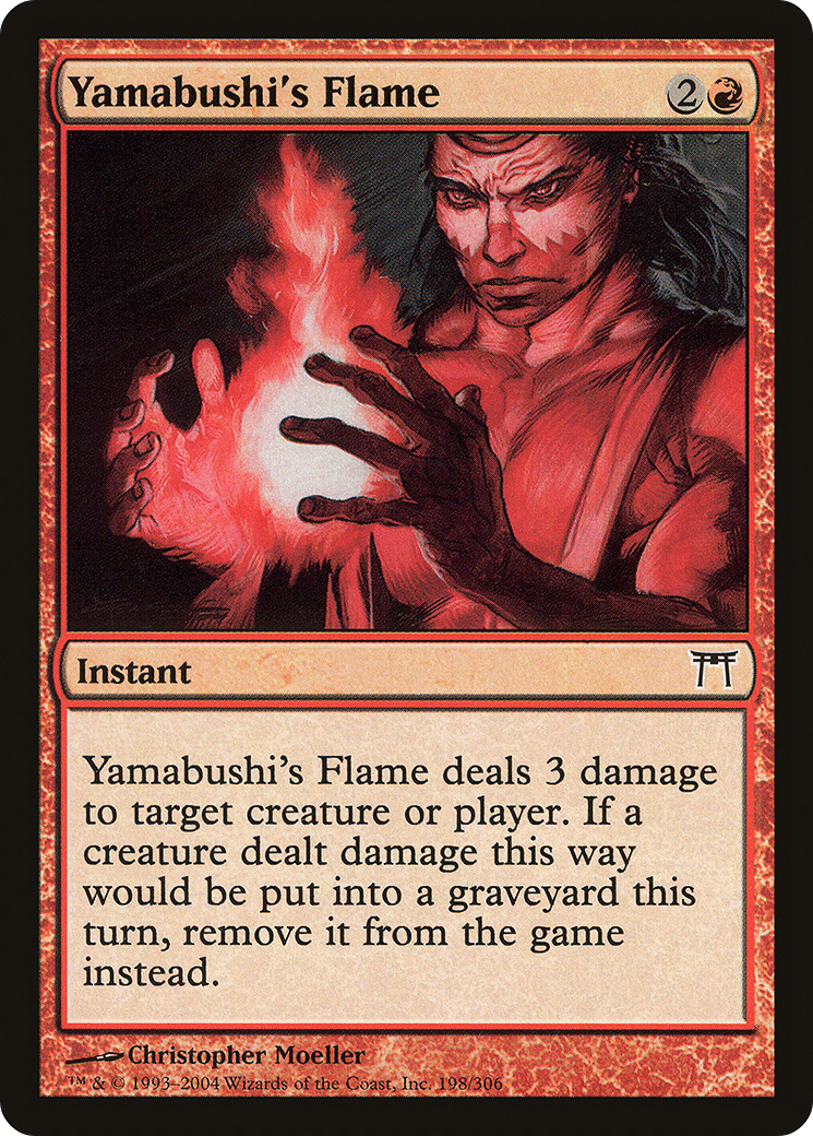 Image of Yamabushi's Flame (CHK-198) - Champions of Kamigawa
