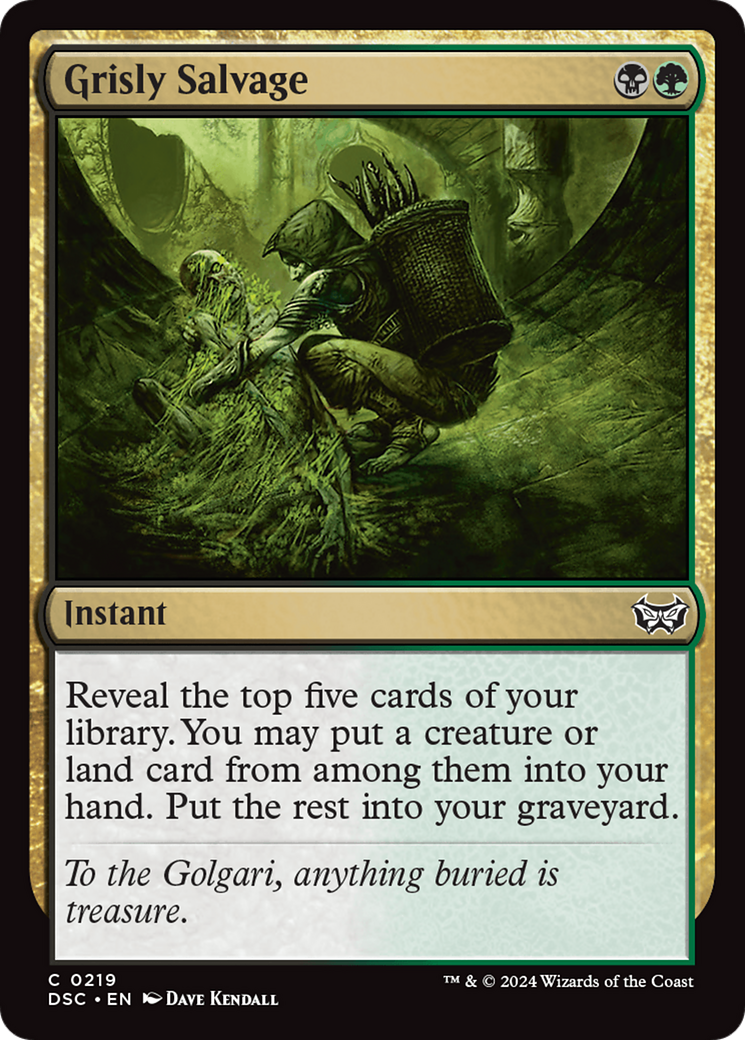 Image of Grisly Salvage (DSC-219) - Duskmourn: House of Horror Commander