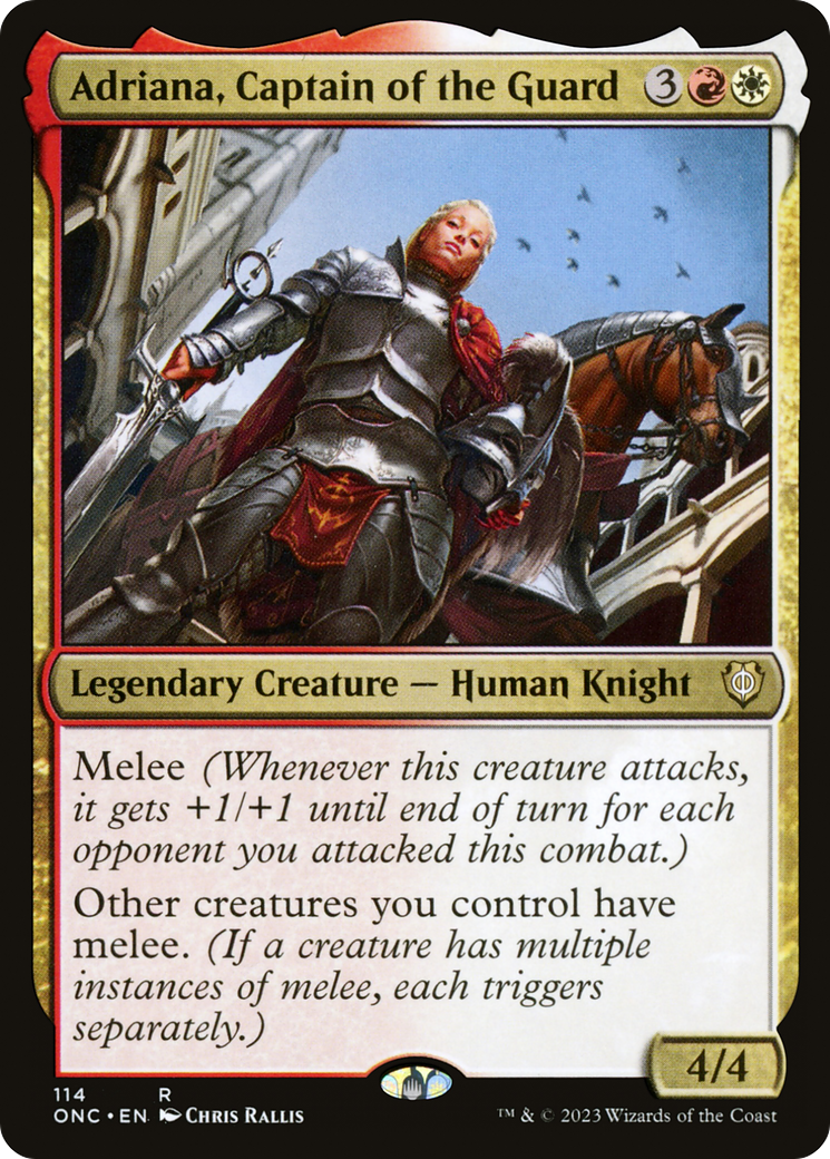 Image of Adriana, Captain of the Guard (ONC-114) - Phyrexia: All Will Be One Commander