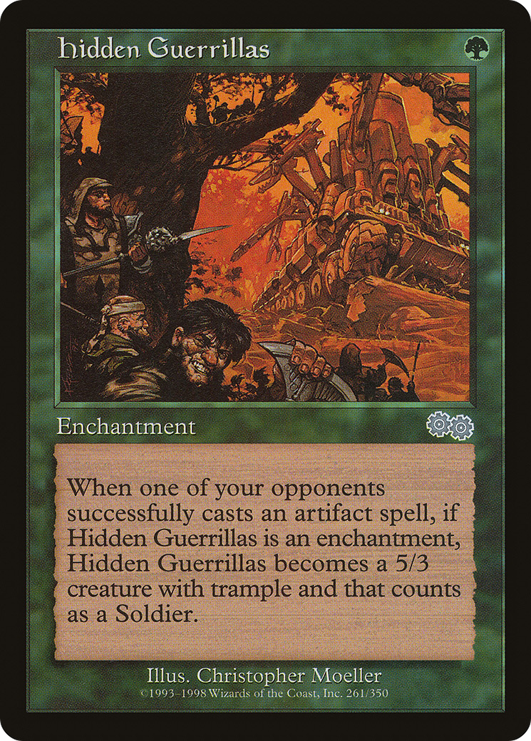 Image of Hidden Guerrillas (USG-261) - Urza's Saga