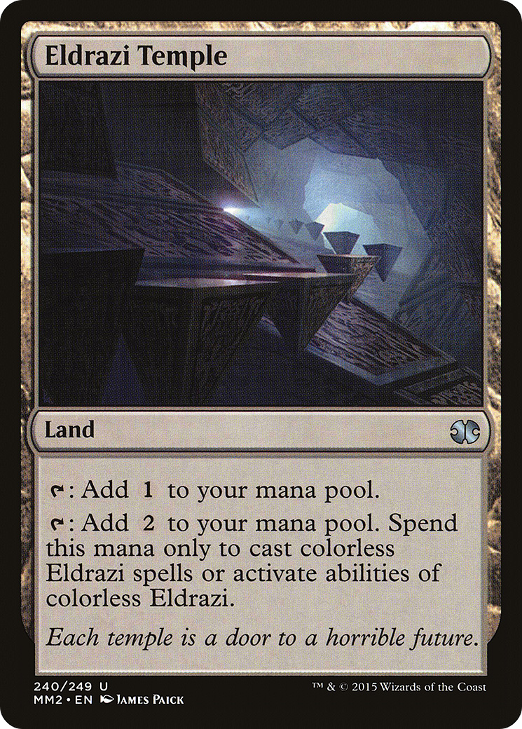Image of Eldrazi Temple (MM2-240) - Modern Masters 2015 Foil
