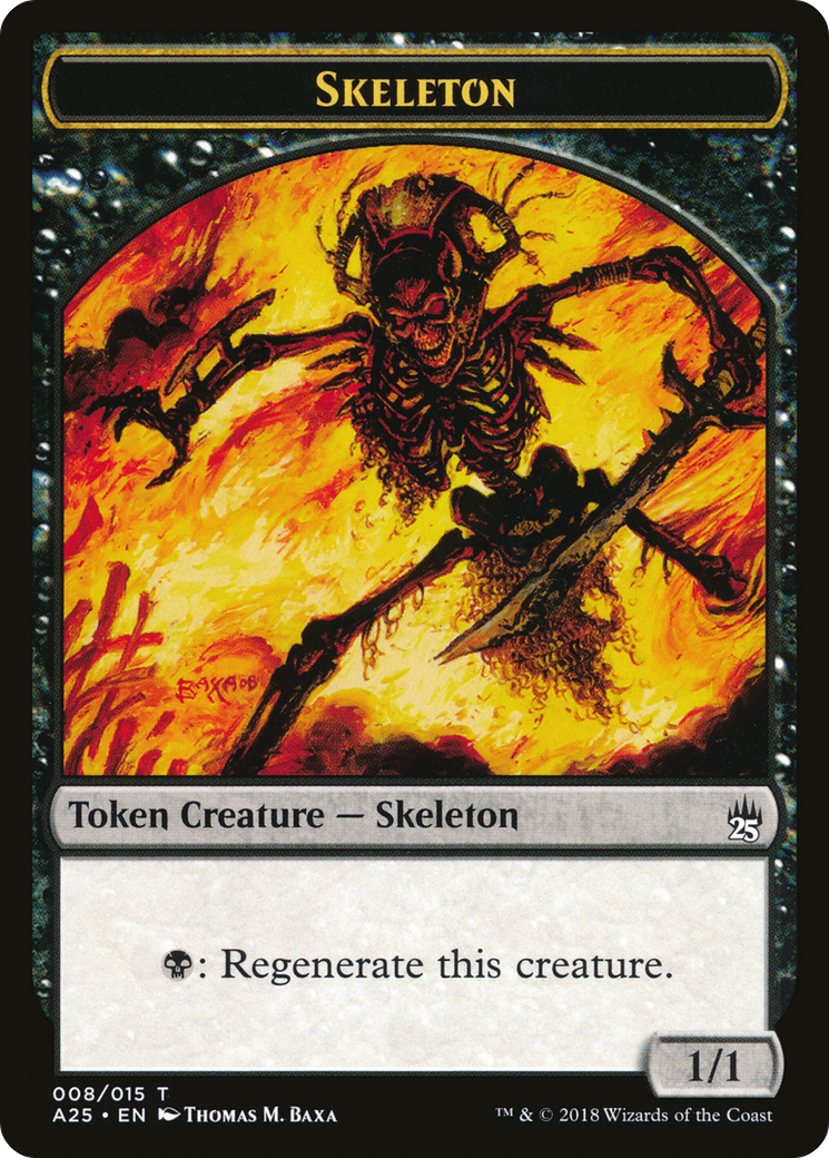 Image of Skeleton Token (008) (A25-008) - Masters 25 Tokens Foil