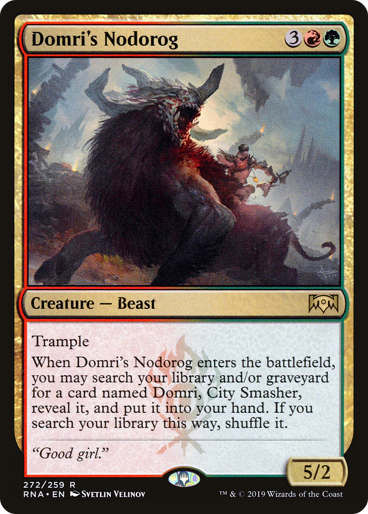 Image of Domri's Nodorog (RNA-272) - Ravnica Allegiance