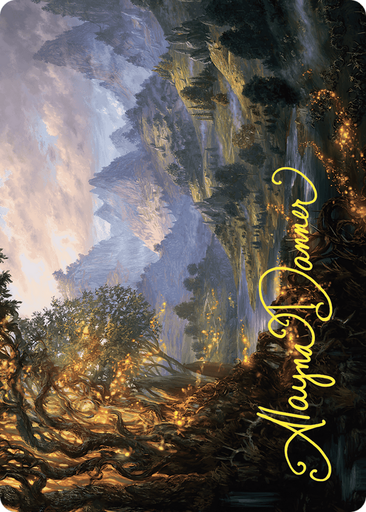 Image of Evolving Wilds // Evolving Wilds (AWOE-047) - Wilds of Eldraine Art Series (Borderless) Foil