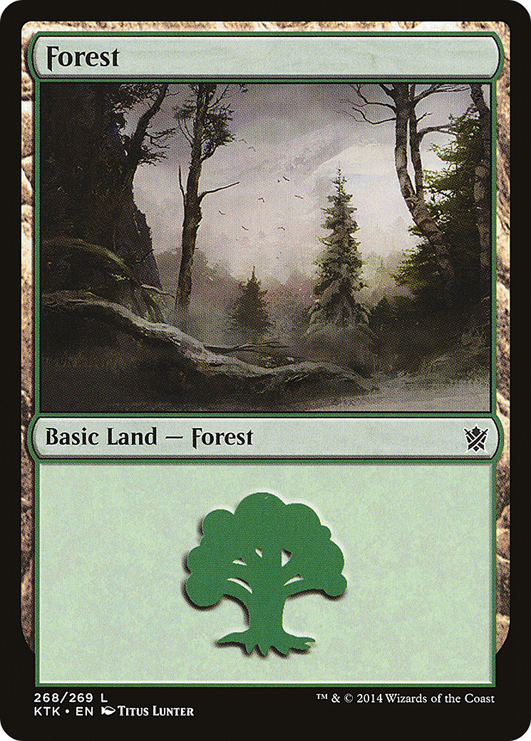 Image of Forest (268) (KTK-268) - Khans of Tarkir