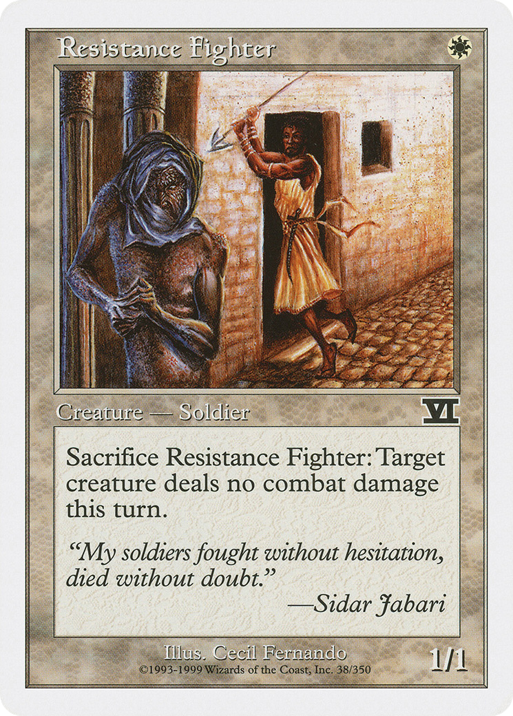 Image of Resistance Fighter (6ED-038) - Classic Sixth Edition