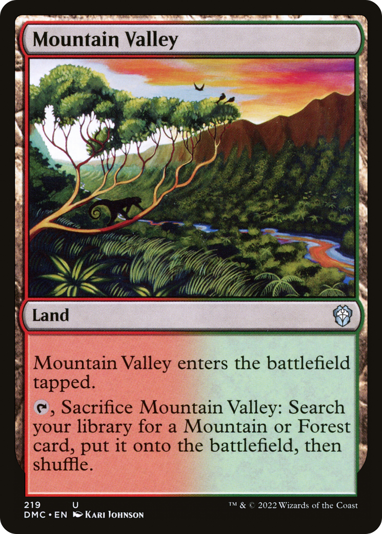 Image of Mountain Valley (DMC-219) - Dominaria United Commander