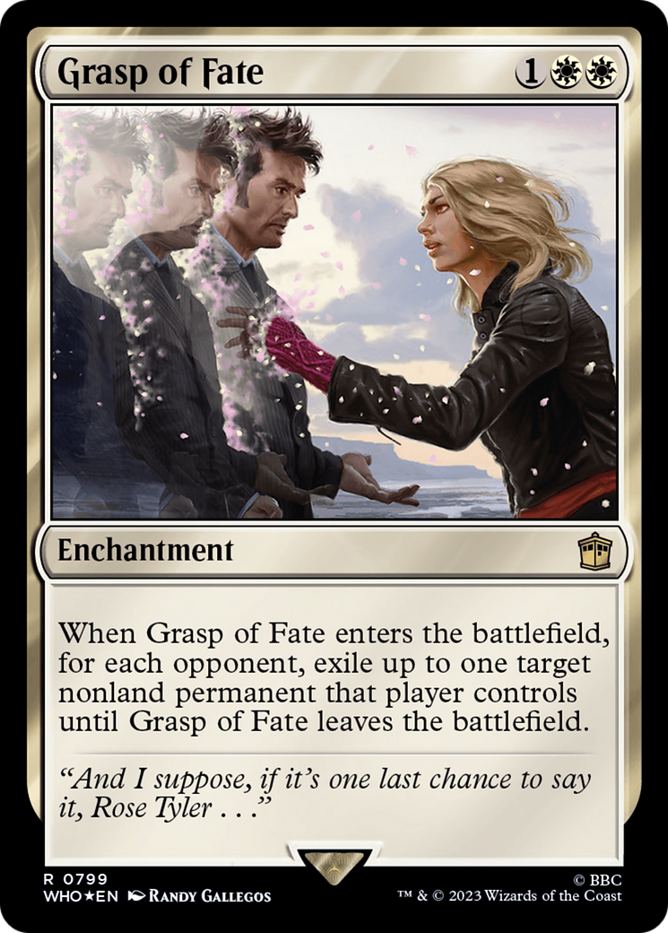 Image of Grasp of Fate (Surge Foil) (WHO-799) - Doctor Who Foil