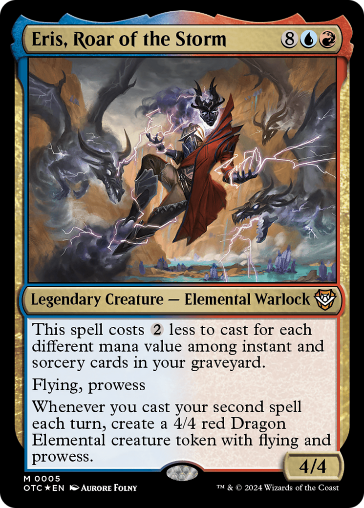 Image of Eris, Roar of the Storm (OTC-005) - Outlaws of Thunder Junction Commander Foil