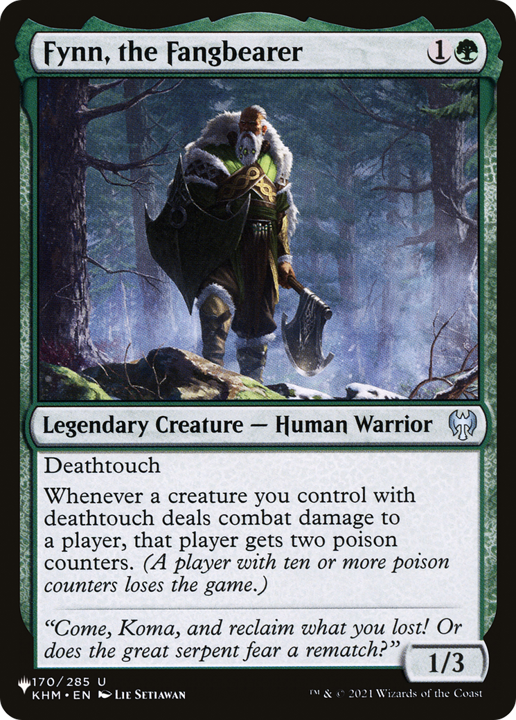 Image of Fynn, the Fangbearer (LIST-KHM-170) - The List
