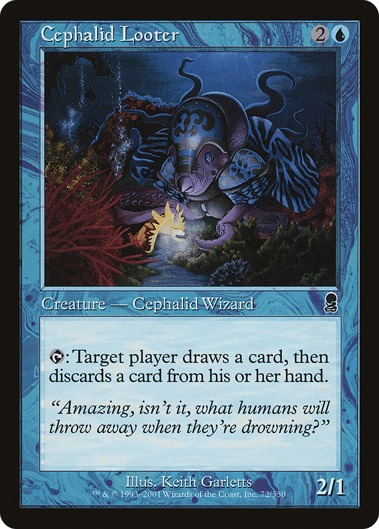 Image of Cephalid Looter (ODY-72†) - Odyssey Foil
