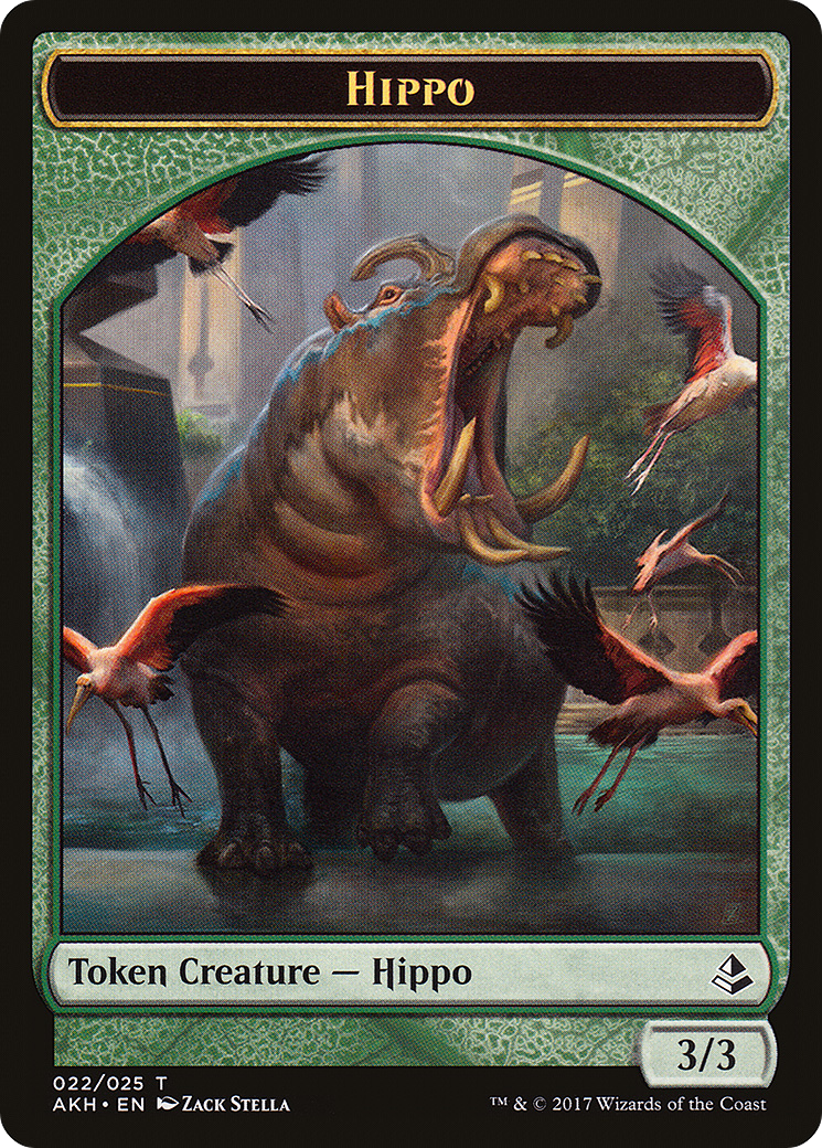 Image of Hippo Token (AKH-022) - Amonkhet Tokens