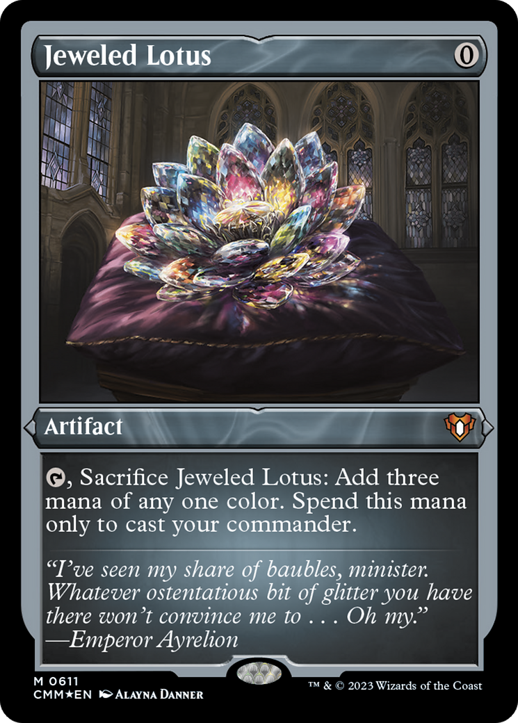 Image of Jeweled Lotus (CMM-611) - Commander Masters Etched Foil