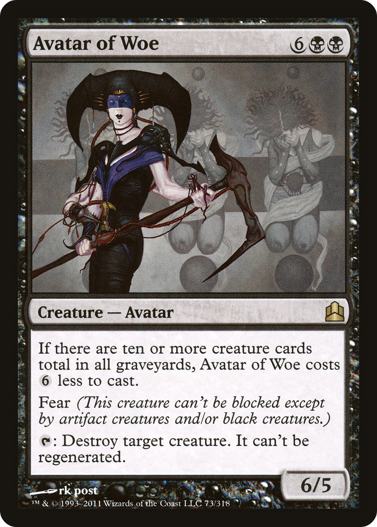 Image of Avatar of Woe (CMD-073) - Commander 2011