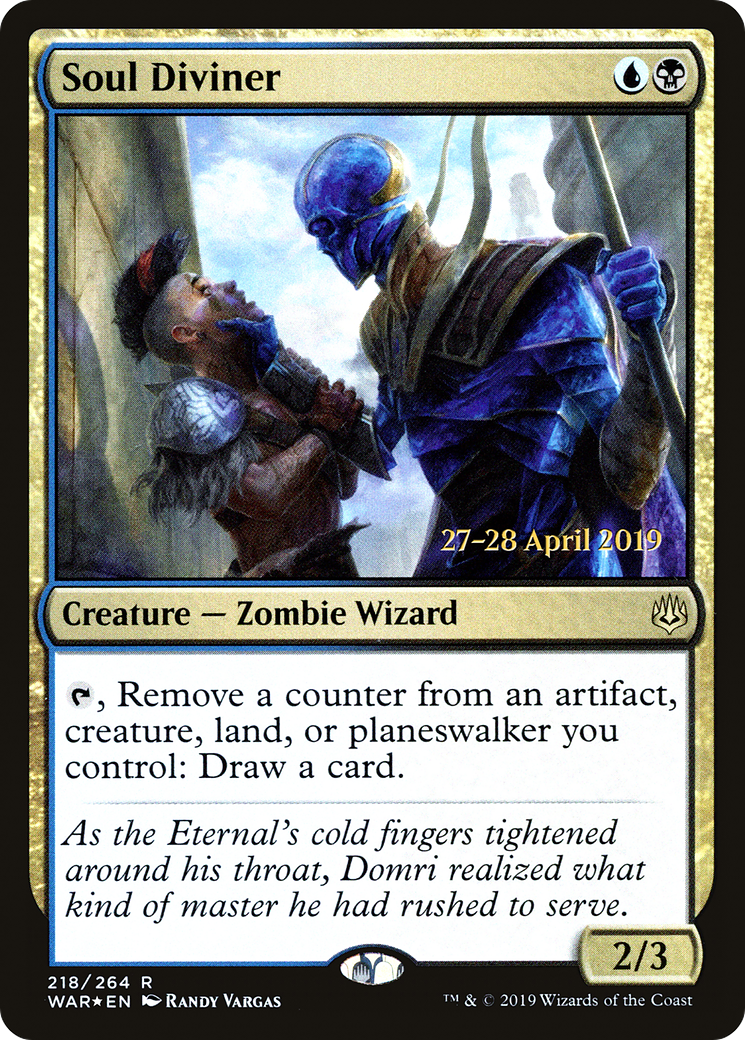 Image of Soul Diviner (PRE-218) - War of the Spark Promos Foil