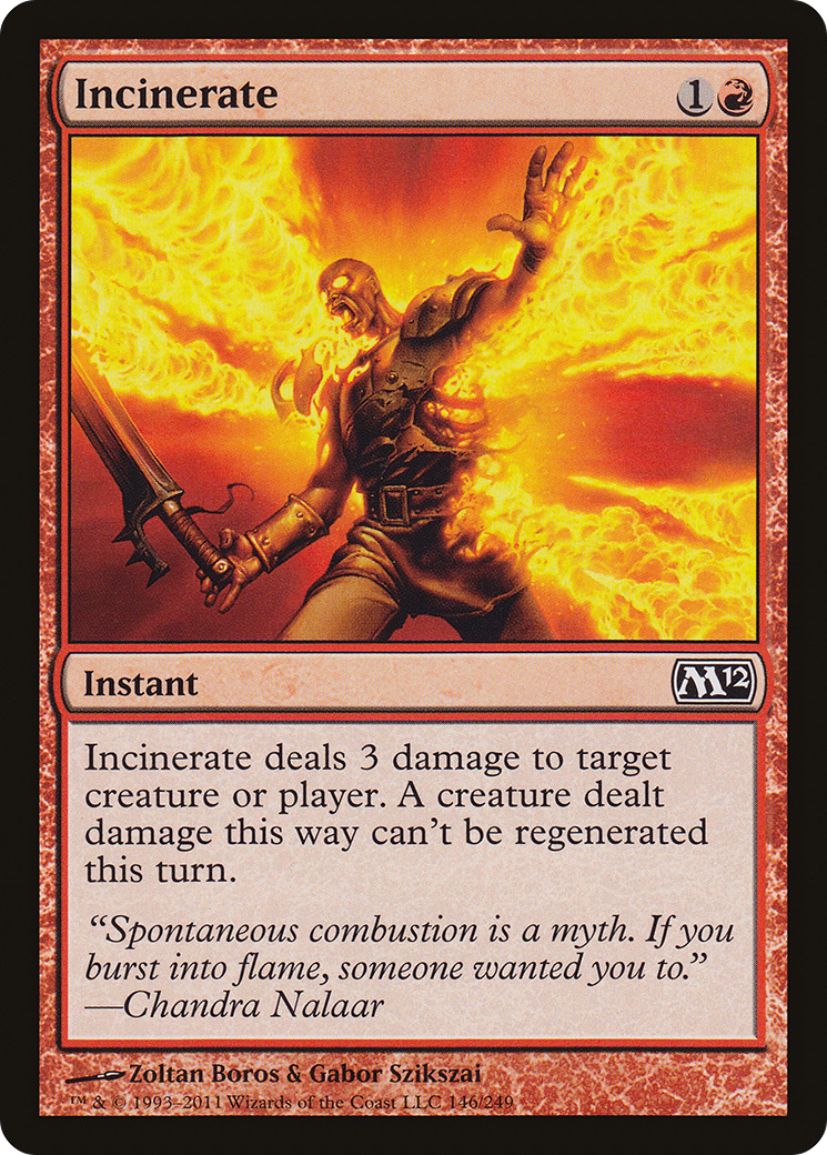 Image of Incinerate (M12-146) - Magic 2012