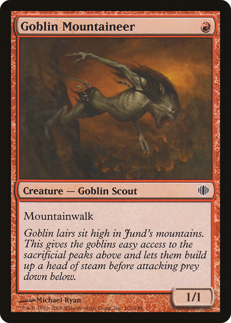 Image of Goblin Mountaineer (ALA-102) - Shards of Alara Foil