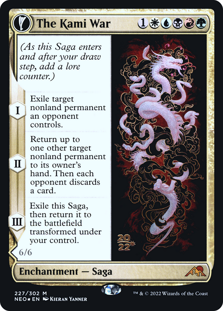Image of The Kami War (PRE-227) - Kamigawa: Neon Dynasty Promos: (fandfc, enchantment) Foil