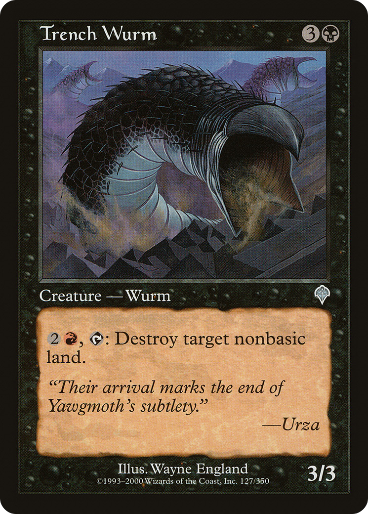 Image of Trench Wurm (INV-127) - Invasion Foil