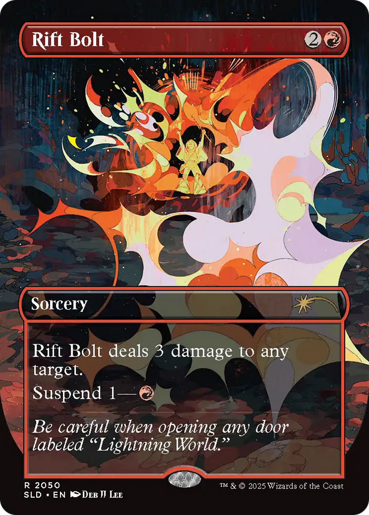 Image of Rift Bolt (SLD-2050) - Secret Lair Drop (Borderless) Foil