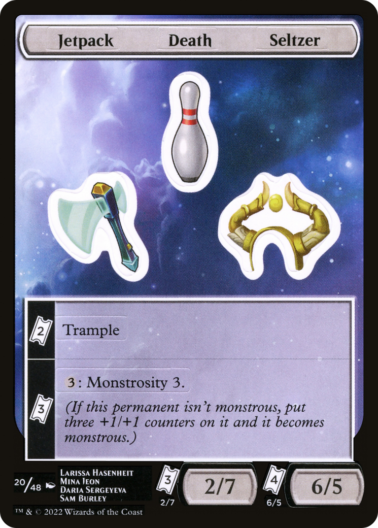 Image of Jetpack Death Seltzer (UNF-020) - Unfinity Sticker Sheets