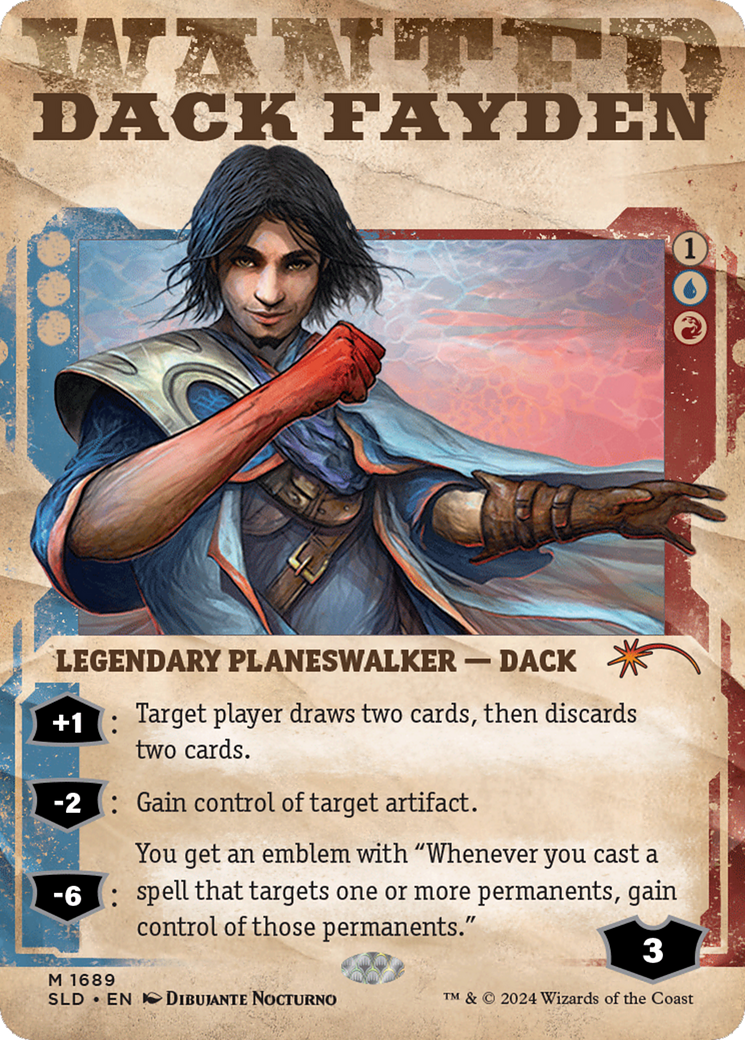Image of Dack Fayden (1689) (SLD-1689) - Secret Lair Drop: (Showcase) (Borderless)