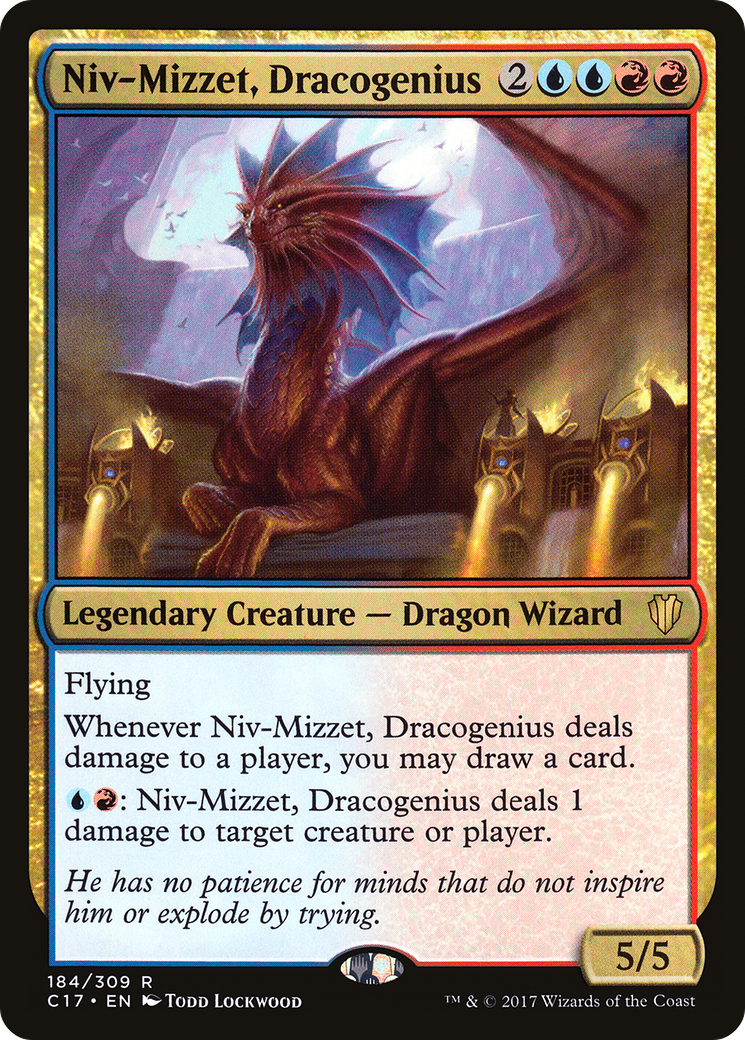 Image of Niv-Mizzet, Dracogenius (C17-184) - Commander 2017