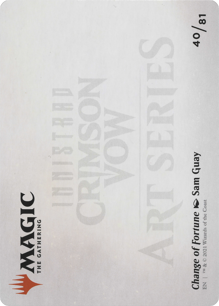 Image of Change of Fortune // Change of Fortune (AVOW-040) - Crimson Vow Art Series (Borderless)
