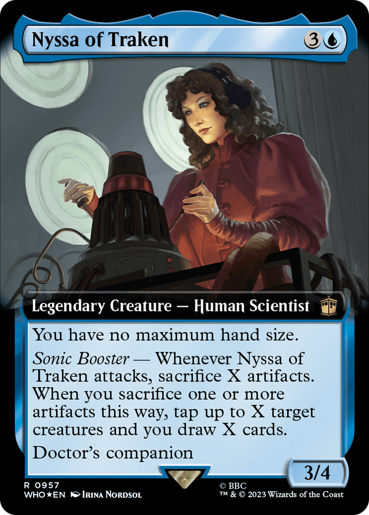 Image of Nyssa of Traken (Extended Art) (Surge Foil) (WHO-957) - Doctor Who: (Extended Art) Foil