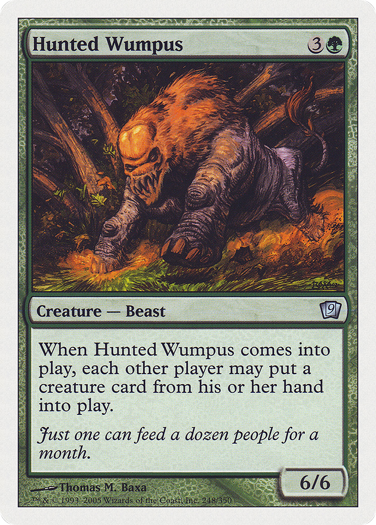 Image of Hunted Wumpus (9ED-248) - 9th Edition Foil