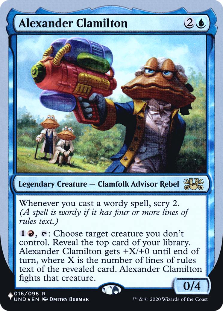 Image of Alexander Clamilton (LIST-016/096) - The List (Unfinity Foil Edition) Foil