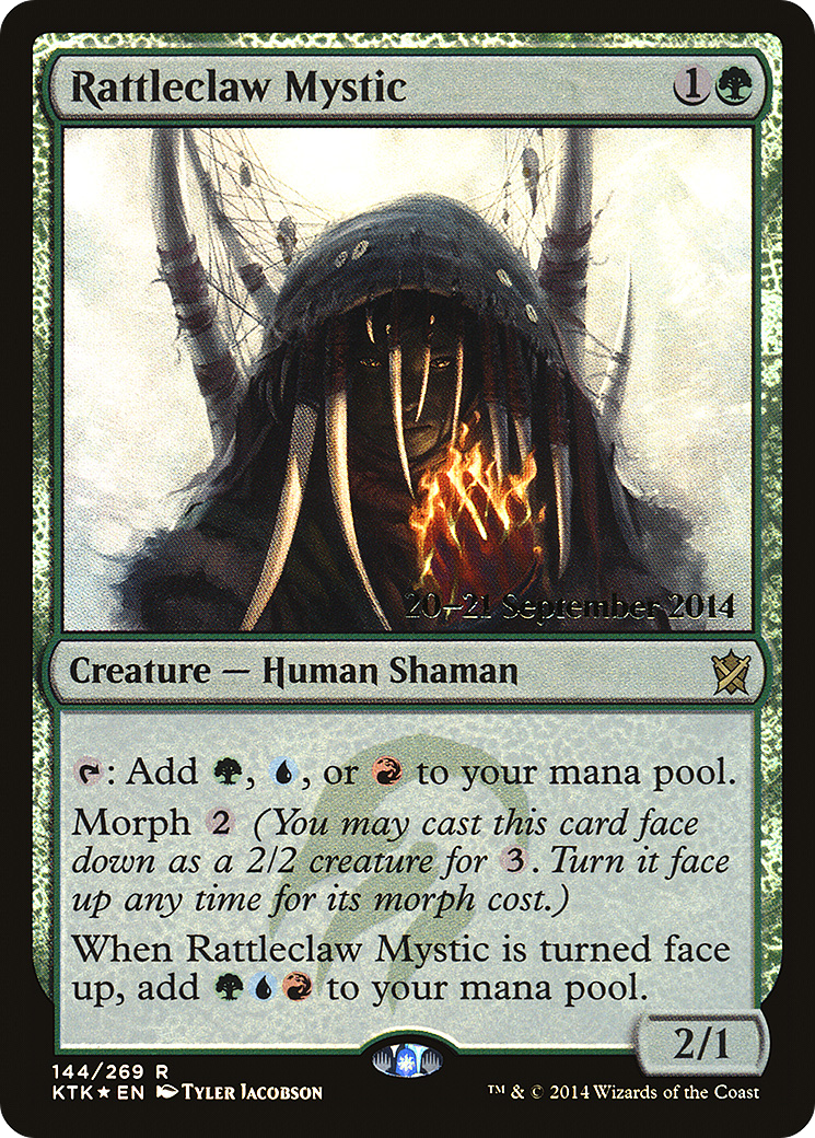 Image of Rattleclaw Mystic (PRE-144) - Khans of Tarkir Promos Foil