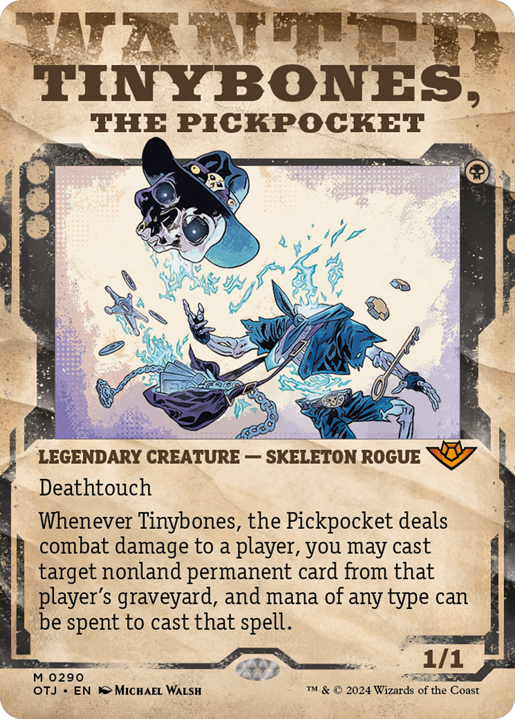 Image of Tinybones, the Pickpocket (Showcase) (OTJ-290) - Outlaws of Thunder Junction: (Showcase) (Borderless)