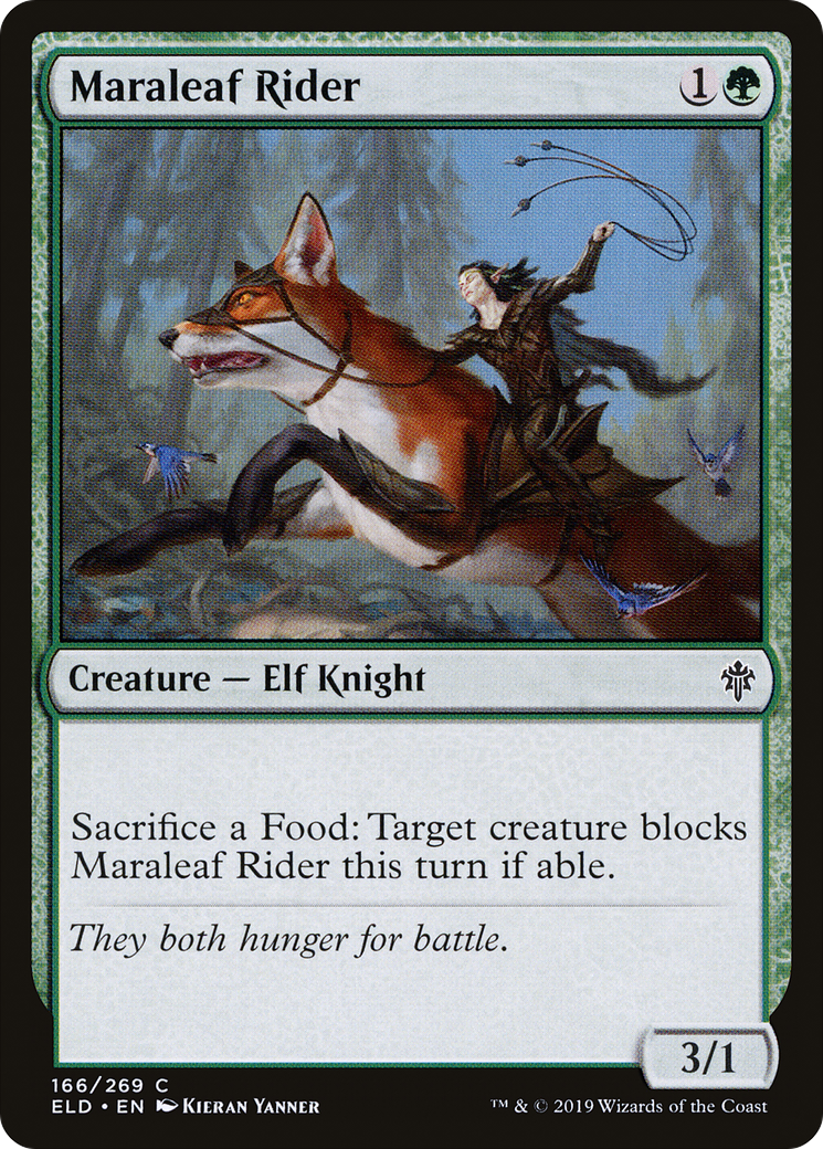 Image of Maraleaf Rider (ELD-166) - Throne of Eldraine