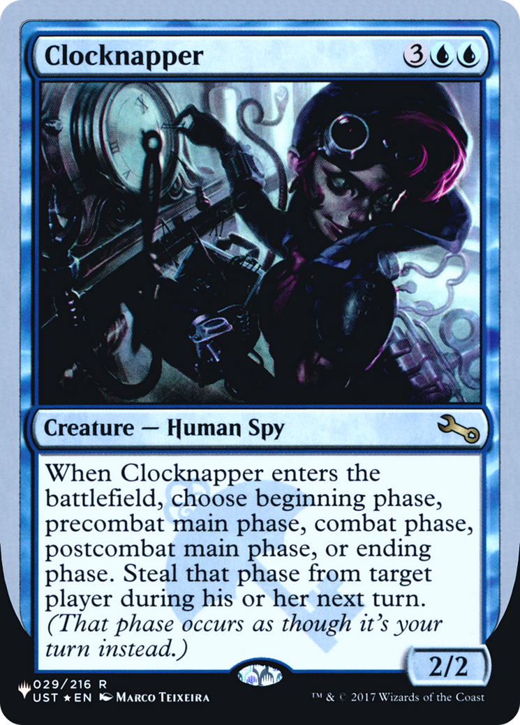 Image of Clocknapper (LIST-029/216) - The List (Unfinity Foil Edition) Foil