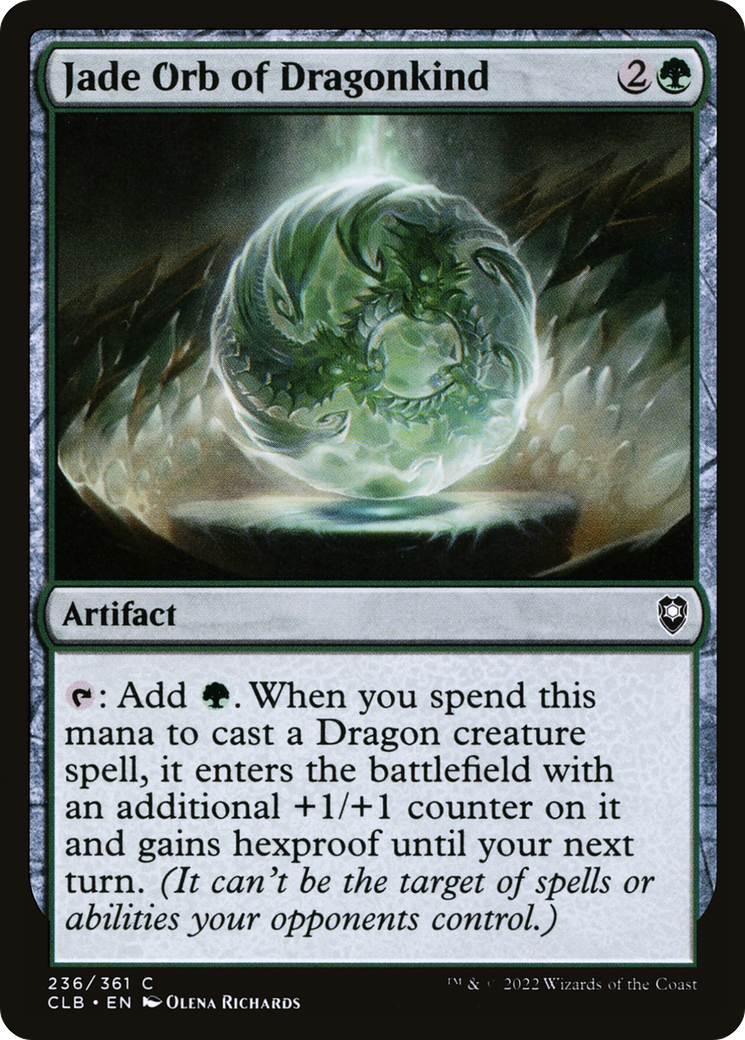 Image of Jade Orb of Dragonkind (CLB-236) - Commander Legends: Battle for Baldur's Gate